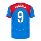 SØRLOTH #9 Atletico Madridl Third Soccer Jersey 25/26 Blue