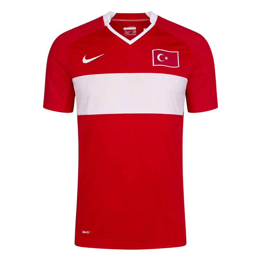 Men Retro Fan Version 2008 Turkey Home Soccer Jersey Short Sleeve Red