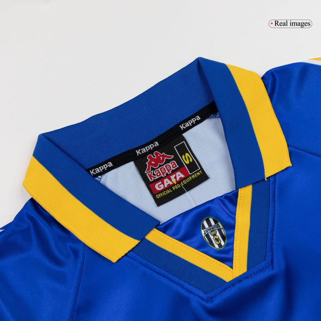 Retro 95/96 Juventus Away Soccer Jersey Blue