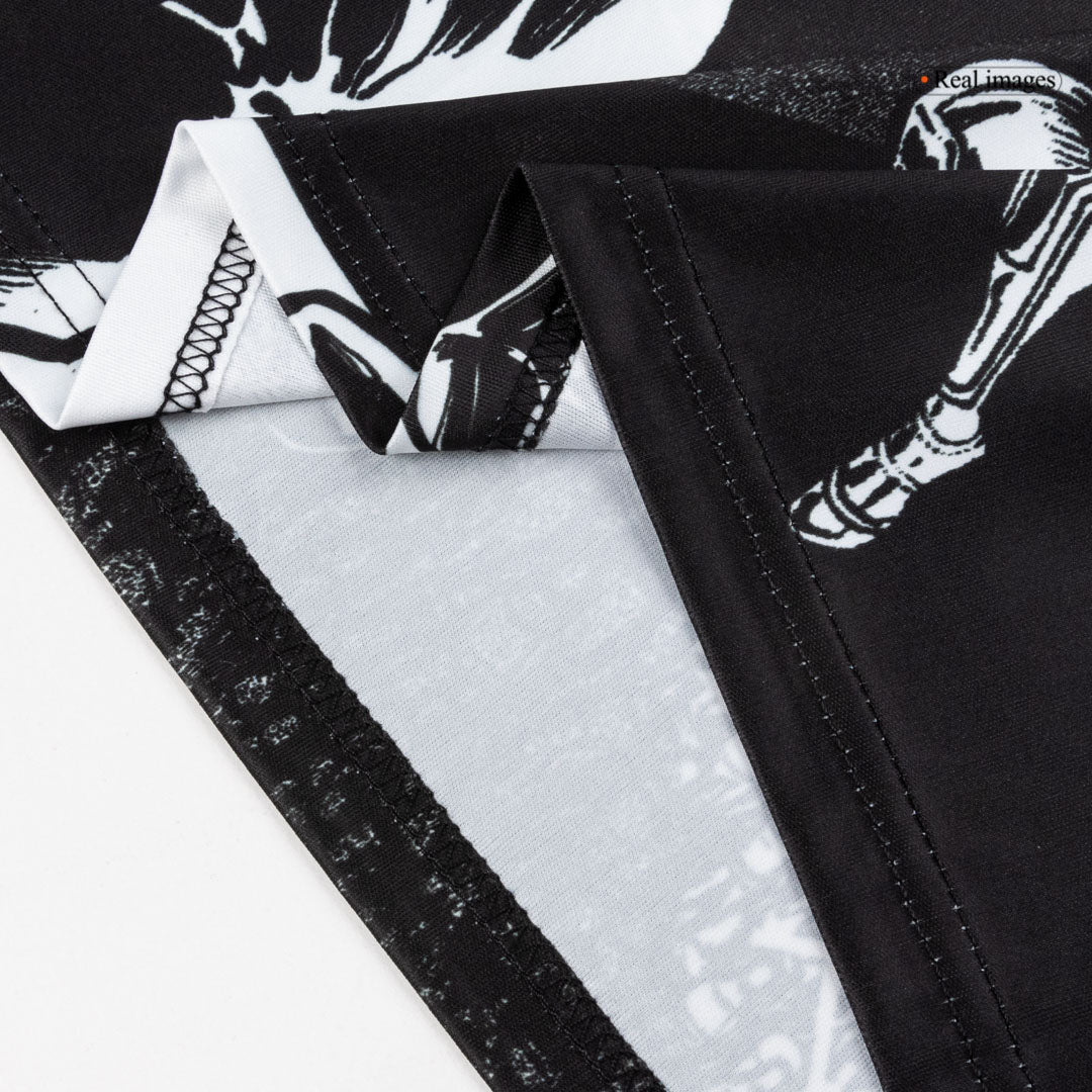 Real Madrid X Marvel Long Sleeve Soccer Jersey 25/26 Black&White