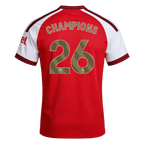 CHAMPIONS #26 Arsenal Premier League Champions Home Soccer Jersey 2026/27 Red