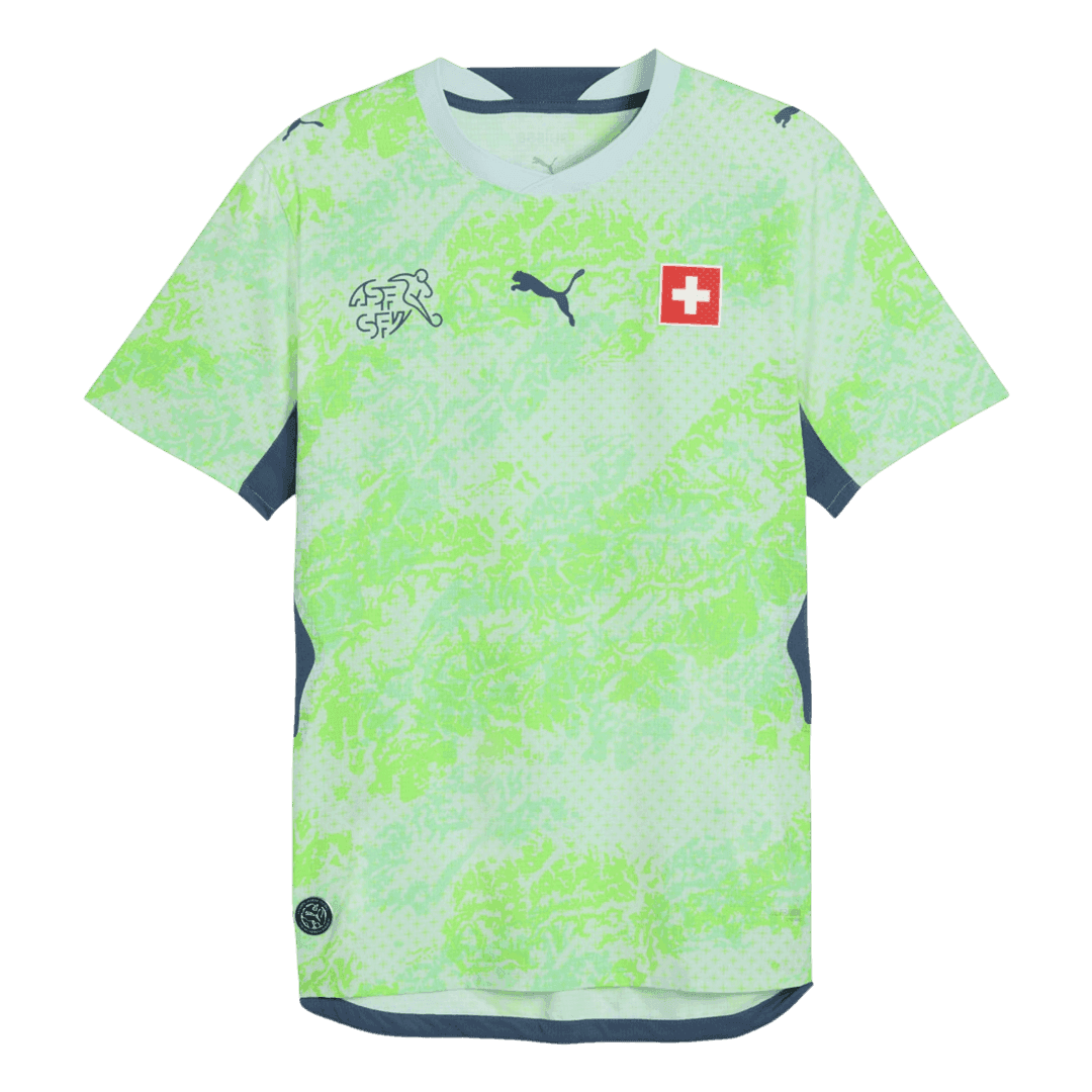 Switzerland Away Soccer Jersey World Cup 2026 Green