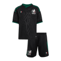 Kids Mexico Third Soccer Jersey Kit (Jersey+Shorts) World Cup 2026 Black