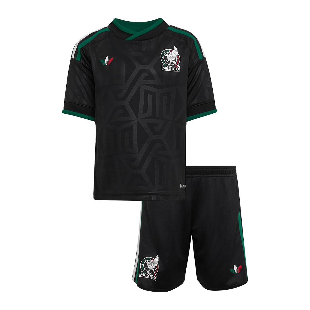 Kids Mexico Third Soccer Jersey Kit (Jersey+Shorts) World Cup 2026 Black