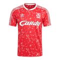 Retro 89/91 Liverpool Home Soccer Jersey Red