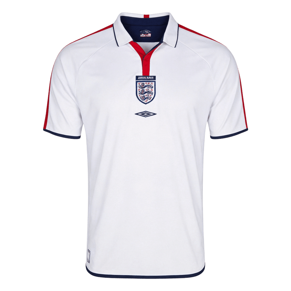 Men Retro Fan Version 2004 England Home Soccer Jersey White