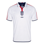 Men Retro Fan Version 2004 England Home Soccer Jersey White