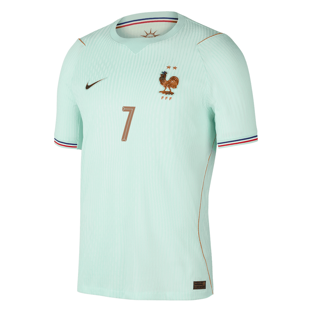 DEMBELE #7 Player Version France Away Soccer Jersey World Cup 2026 Green