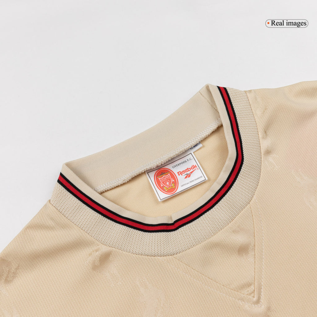 Retro 96/97 Liverpool Away Soccer Jersey Yellow