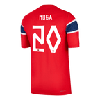 NUSA #20 Player Version Norway Home Soccer Jersey World Cup 2026 Red