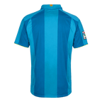 Men Retro Fan Version 07/08 Barcelona Away Soccer Jersey Short Sleeve Blue