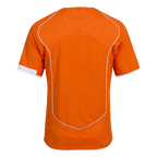 Men Retro Fan Version 2004 Netherlands Home Soccer Jersey Short Sleeve Orange