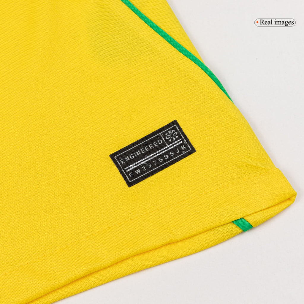 Brazil Home Soccer Jersey Kit (Jersey+Shorts) World Cup 2026 Yellow