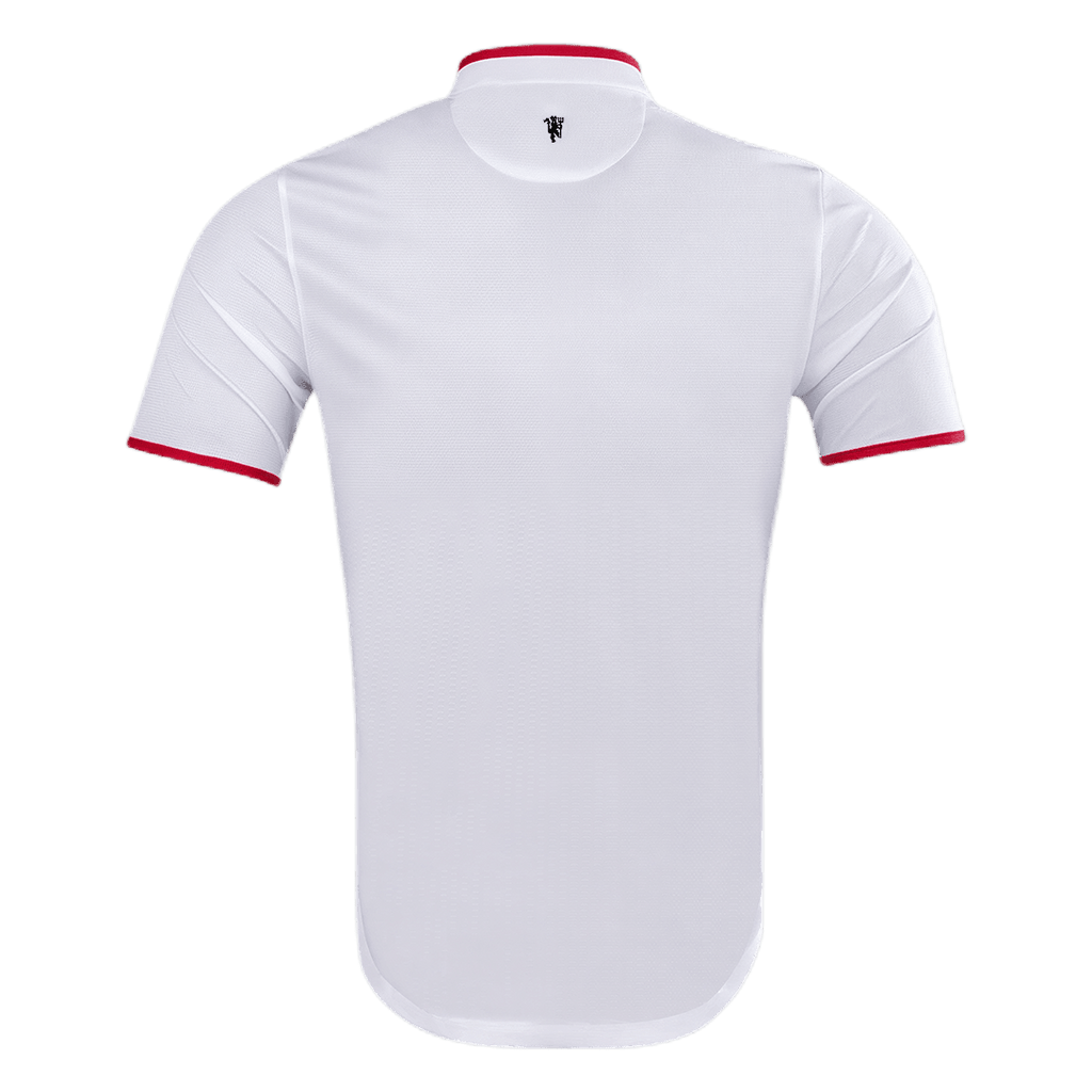 Men Retro Fan Version 13/14 Manchester United Away Soccer Jersey White