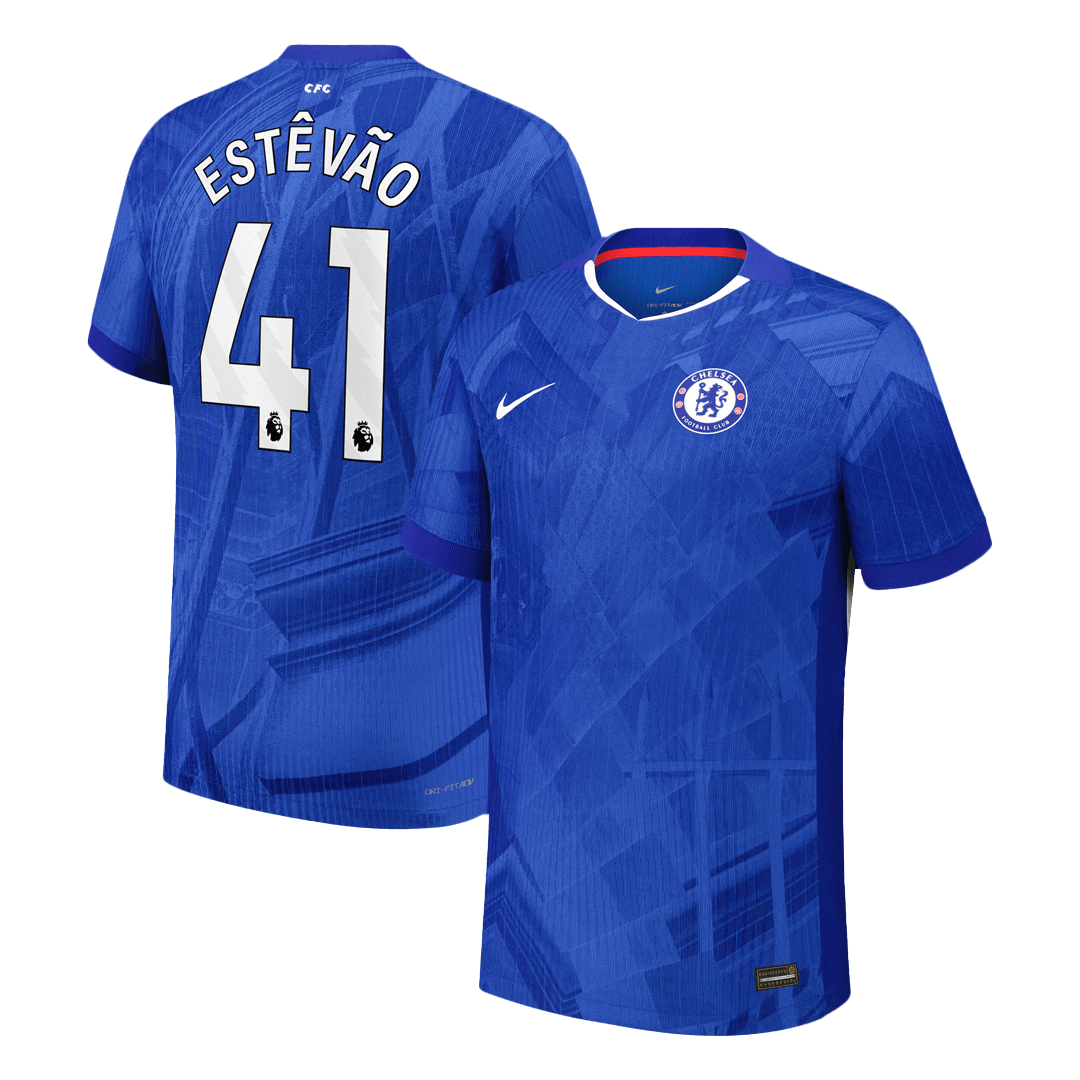 Chelsea 2025/26 Home Soccer Jersey - ESTÊVÃO #41 - Player Version