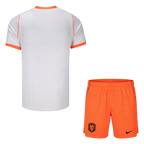 Netherlands Away Soccer Jersey Kit (Jersey+Shorts) World Cup 2026 Orange&White