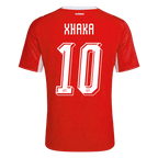 XHAKA #10 Switzerland Home Soccer Jersey World Cup 2026 Red