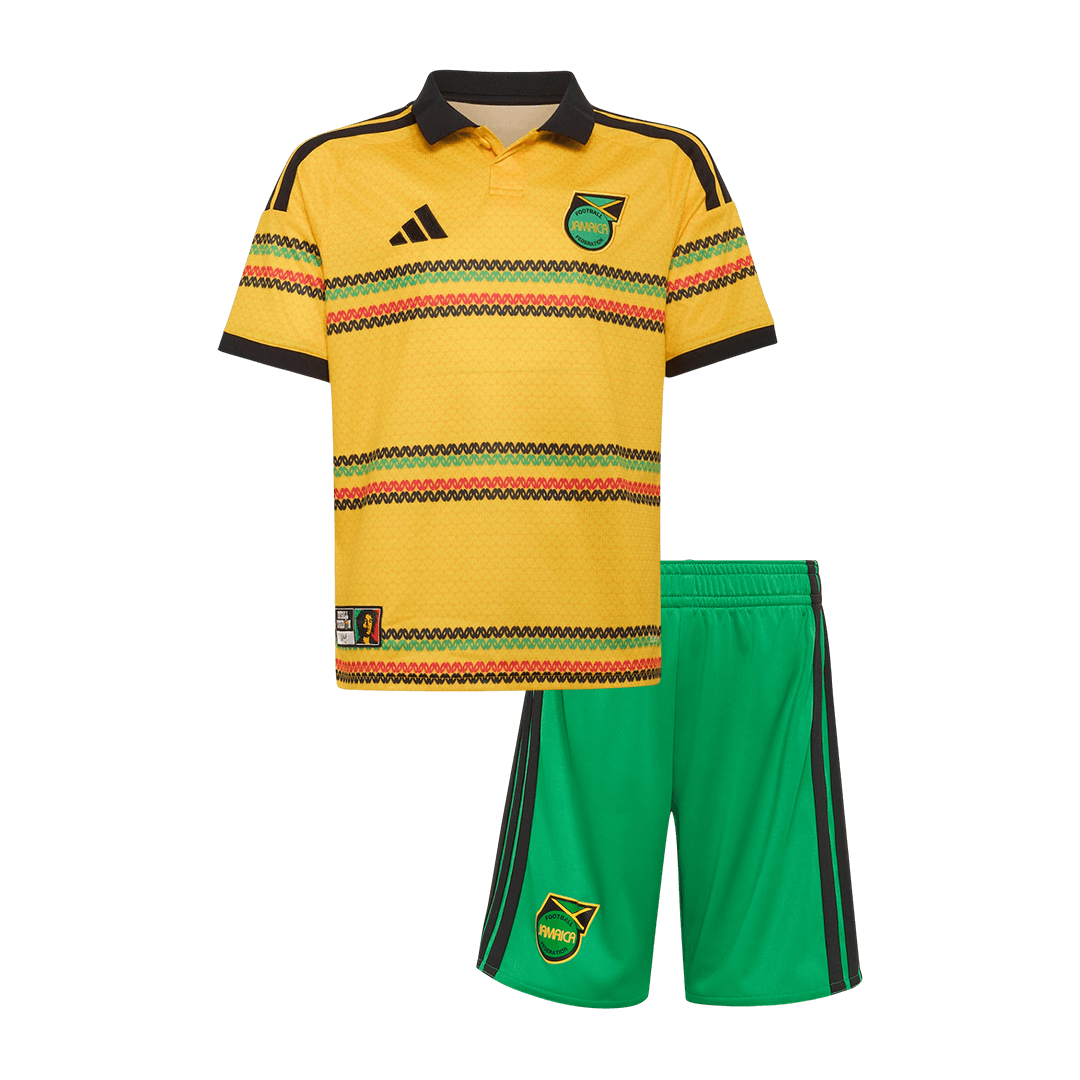 Kids Jamaica Home Soccer Jersey Kit (Jersey+Shorts) World Cup 2026 Yellow&Green