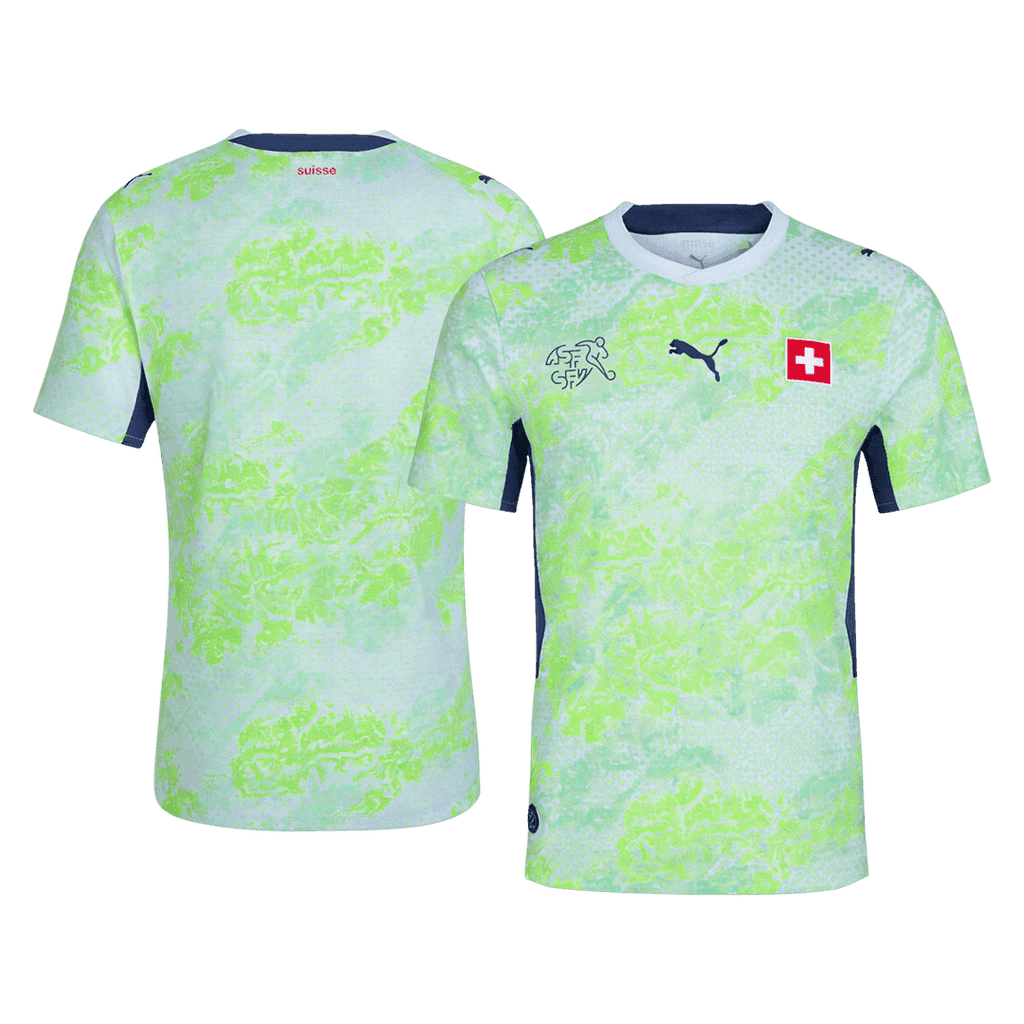 Player Version Switzerland Away Soccer Jersey World Cup 2026 Green