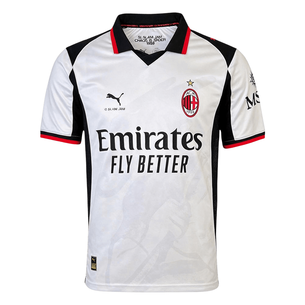 2025/26 AC Milan x Slam Jam Soccer Jersey Silver