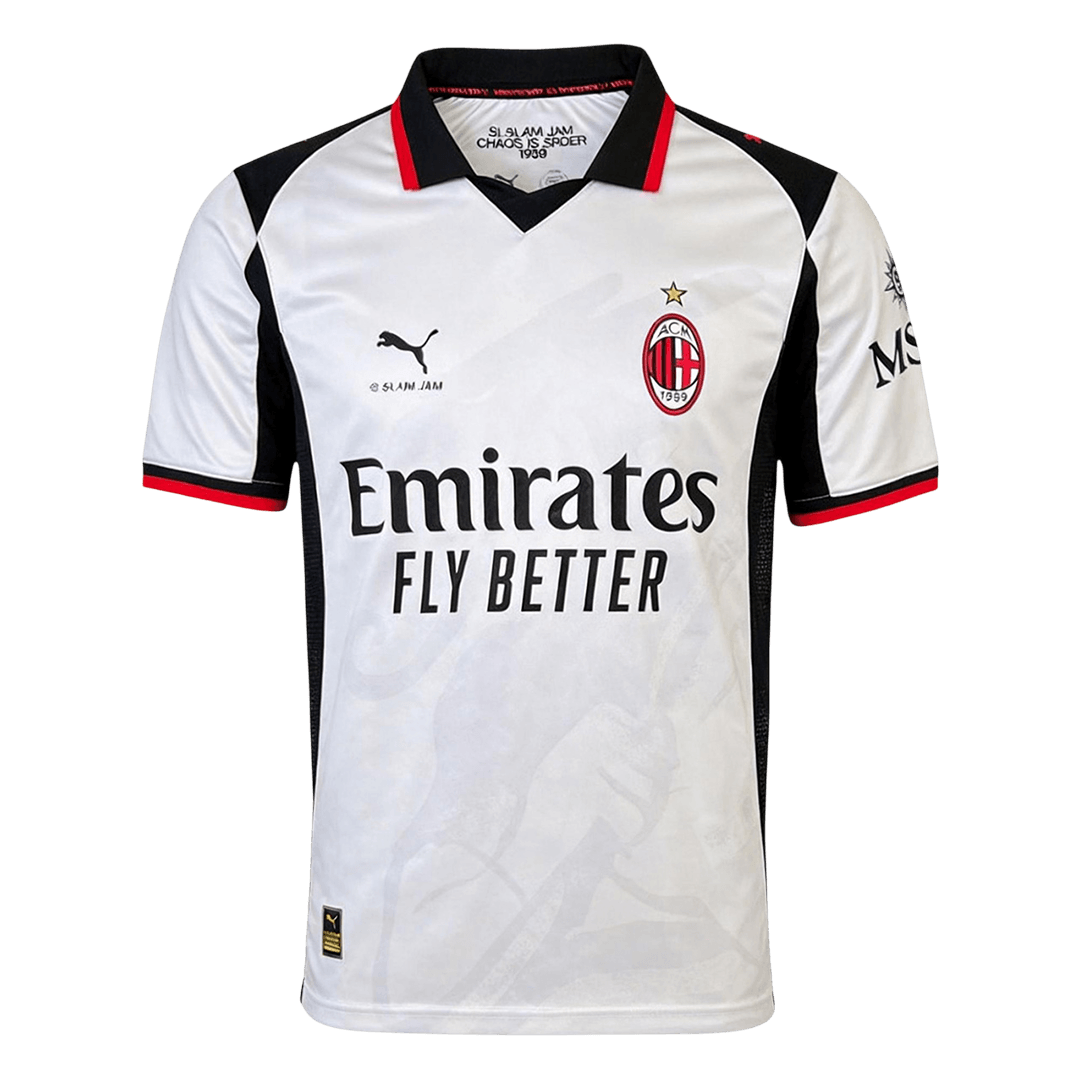 2025/26 AC Milan x Slam Jam Soccer Jersey Silver