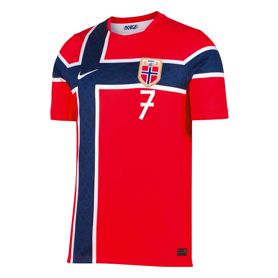 SØRLOTH #7 Norway Home Jersey World Cup 2026
