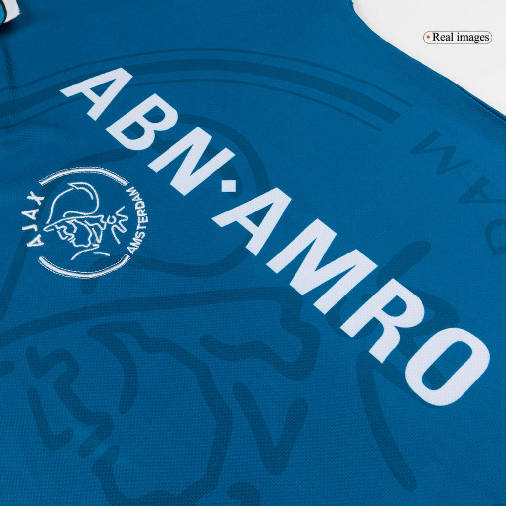 Retro 95/96 Ajax Away Soccer Jersey Blue