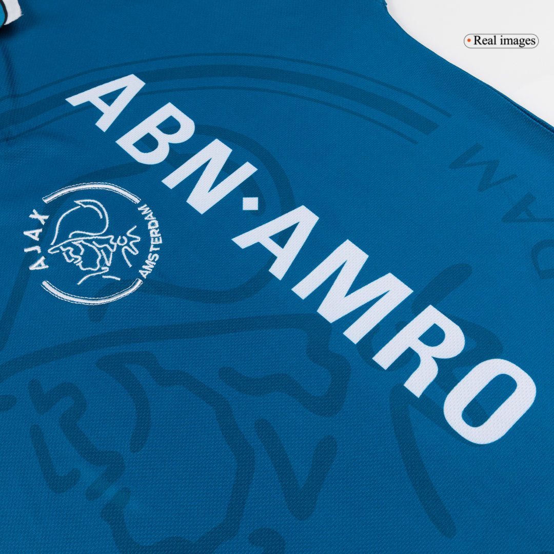 Retro 95/96 Ajax Away Soccer Jersey Blue