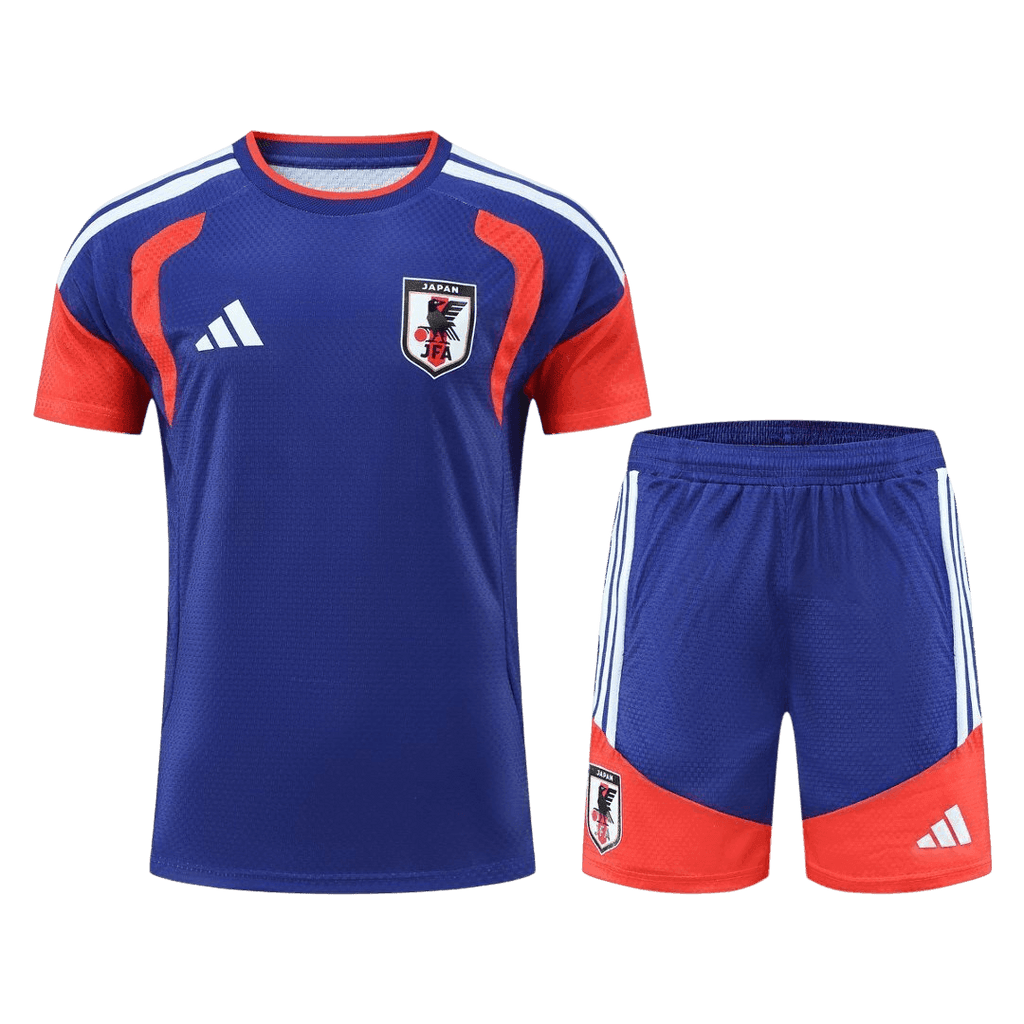 Player Version Japan Pre-match Soccer Jersey Kit(Jersey+Shorts) World Cup 2026 Blue