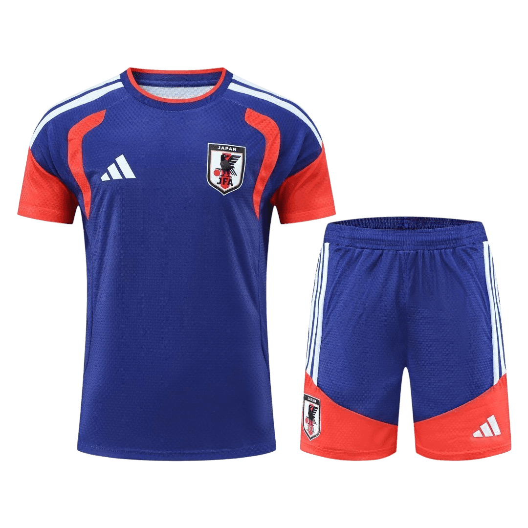 Player Version Japan Pre-match Soccer Jersey Kit(Jersey+Shorts) World Cup 2026 Blue