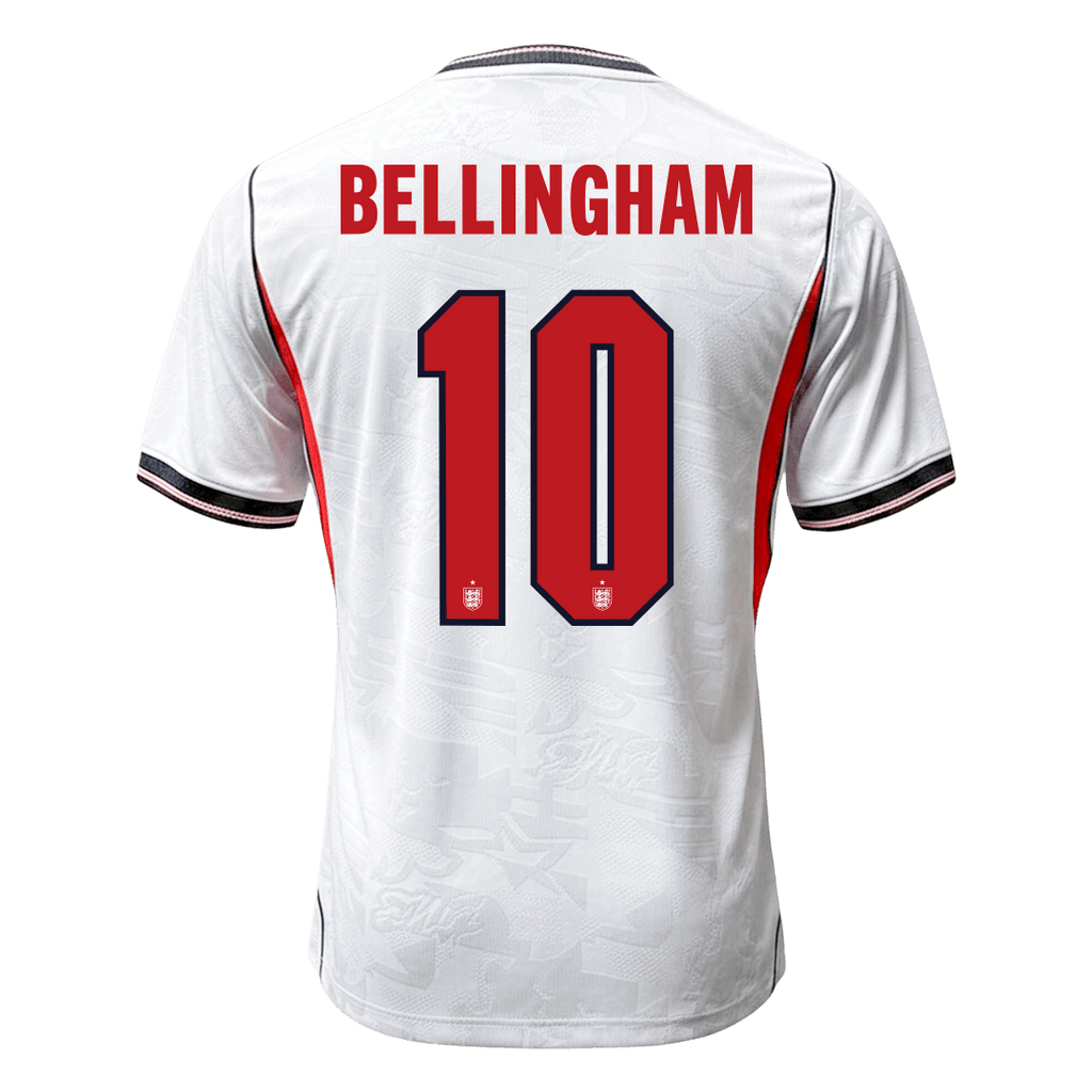BELLINGHAM #10 Player Version England Home Soccer Jersey World Cup 2026 White