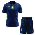 Brazil Away Soccer Jersey Kit(Jersey+Shorts) World Cup 2026