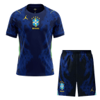 Brazil Away Soccer Jersey Kit(Jersey+Shorts) World Cup 2026