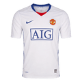 Men Retro Fan Version 08/09 Manchester United Away Soccer Jersey White