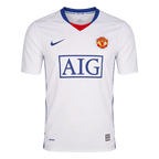 Men Retro Fan Version 08/09 Manchester United Away Soccer Jersey White