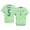 AKANJI #5 Switzerland Away Soccer Jersey World Cup 2026 Green