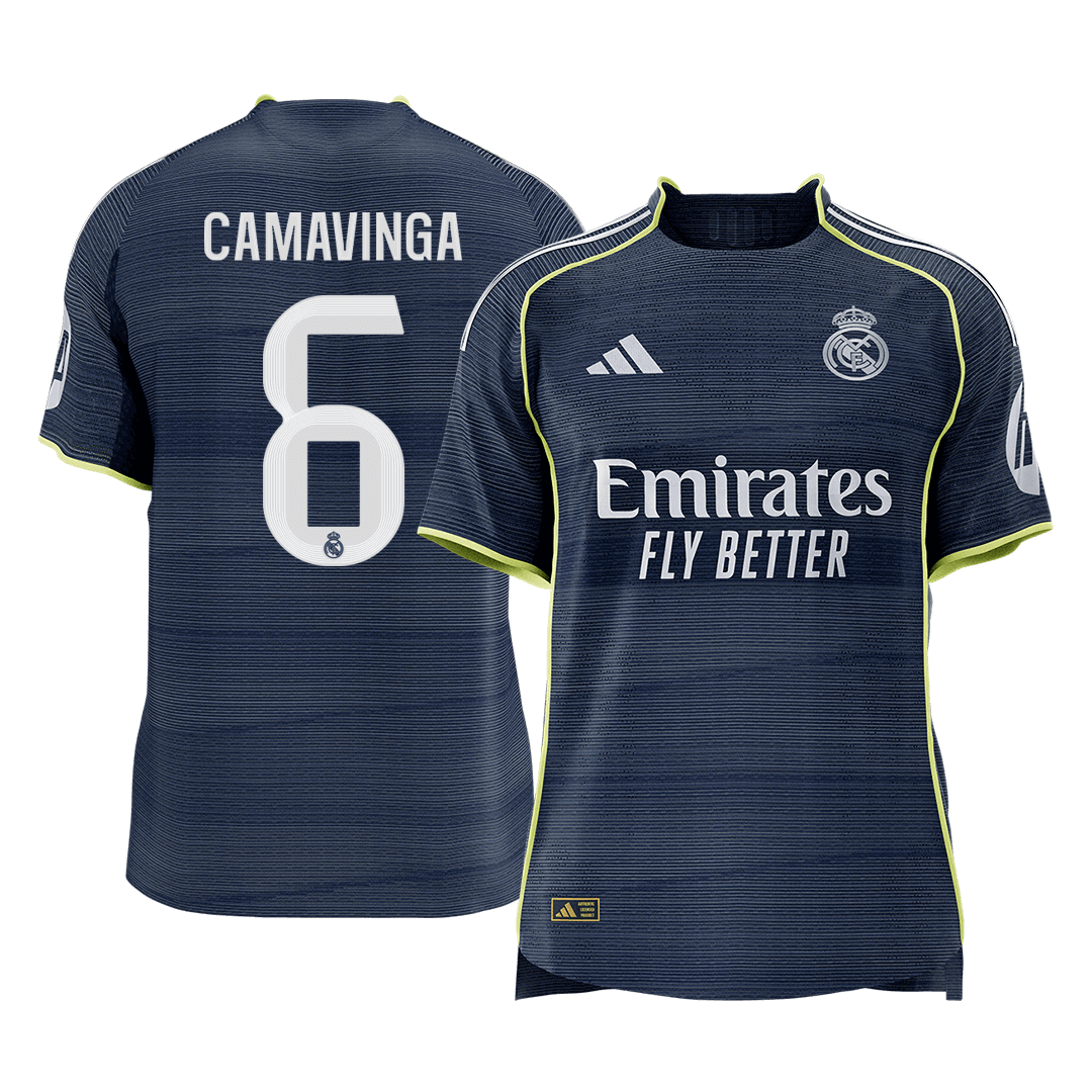 Real Madrid 2025/26 Away Soccer Jersey - CAMAVINGA #6 - Player Version