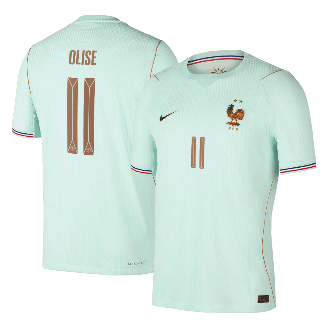 OLISE #11 Player Version France Away Soccer Jersey World Cup 2026 Green