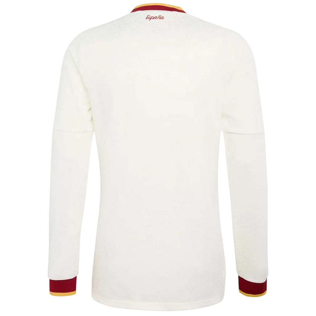 Men Fan 2026 Spain Away Long Sleeve Soccer Jersey World Cup 2026 White