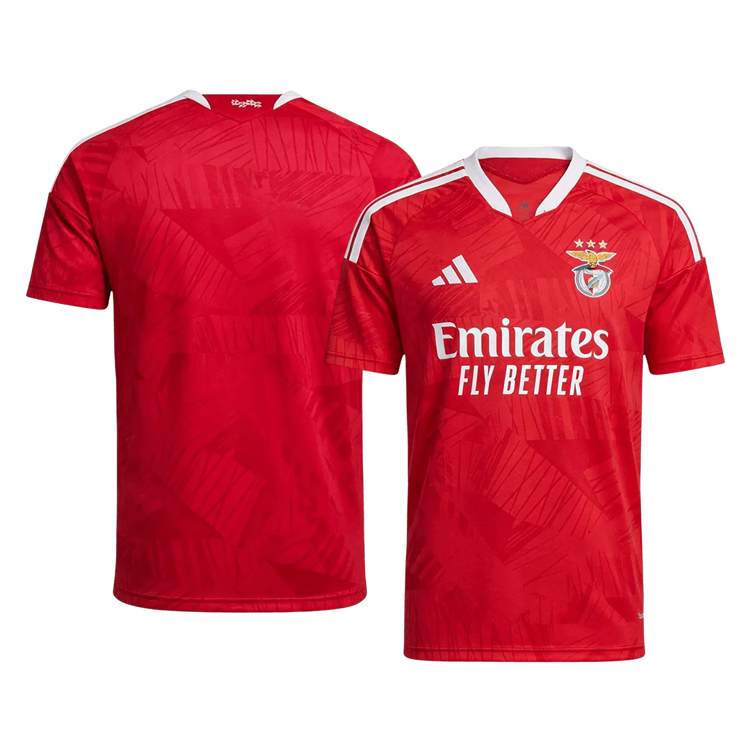 Men Fan 26/27 Benfica Home Soccer Jersey Short Sleeve Red