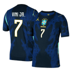 VINI JR. #7 Player Version Brazil Away Soccer Jersey World Cup 2026 Navy