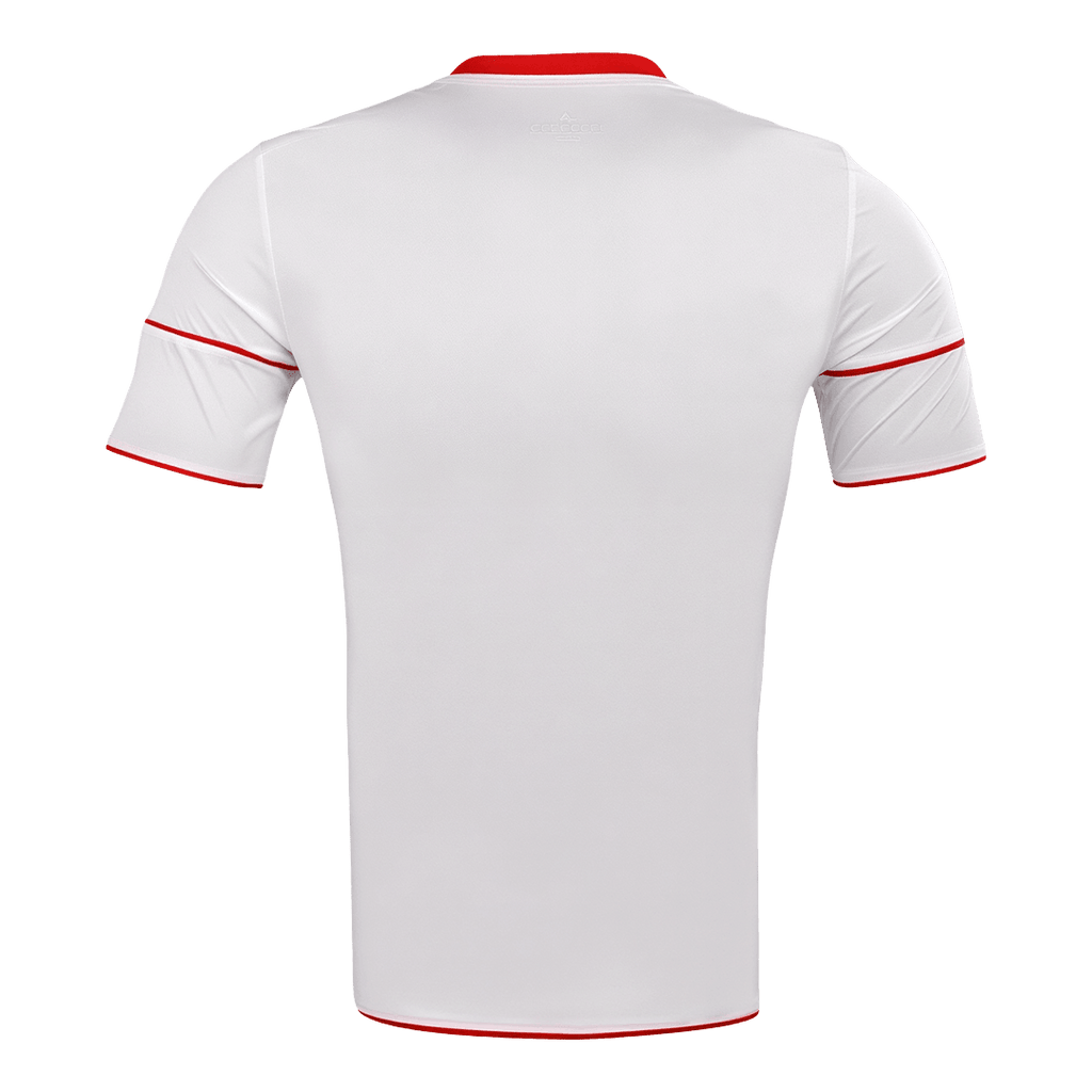 Men Retro Fan Version 2010 New York Red Bulls Home Soccer Jersey Short Sleeve White