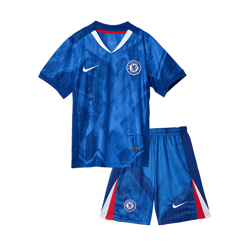 Kid's Chelsea Home Soccer Jersey Kit(Jersey+Shorts) 2025/26 Blue