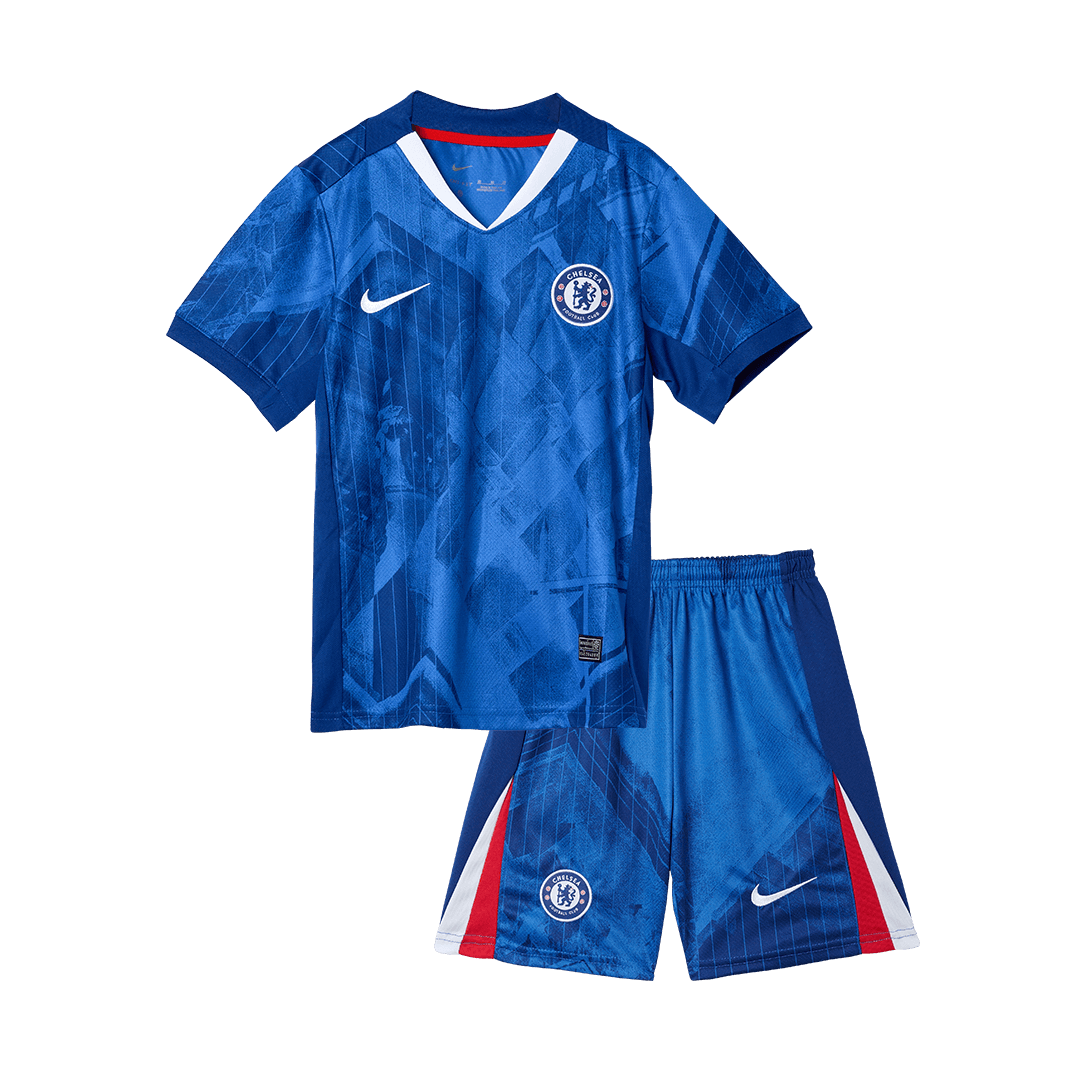 Kid's Chelsea Home Soccer Jersey Kit(Jersey+Shorts) 2025/26 Blue