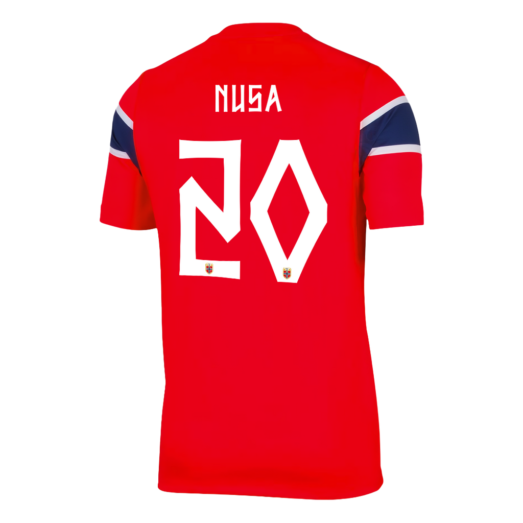 NUSA #20 Norway Home Soccer Jersey World Cup 2026 Red