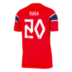 NUSA #20 Norway Home Soccer Jersey World Cup 2026 Red