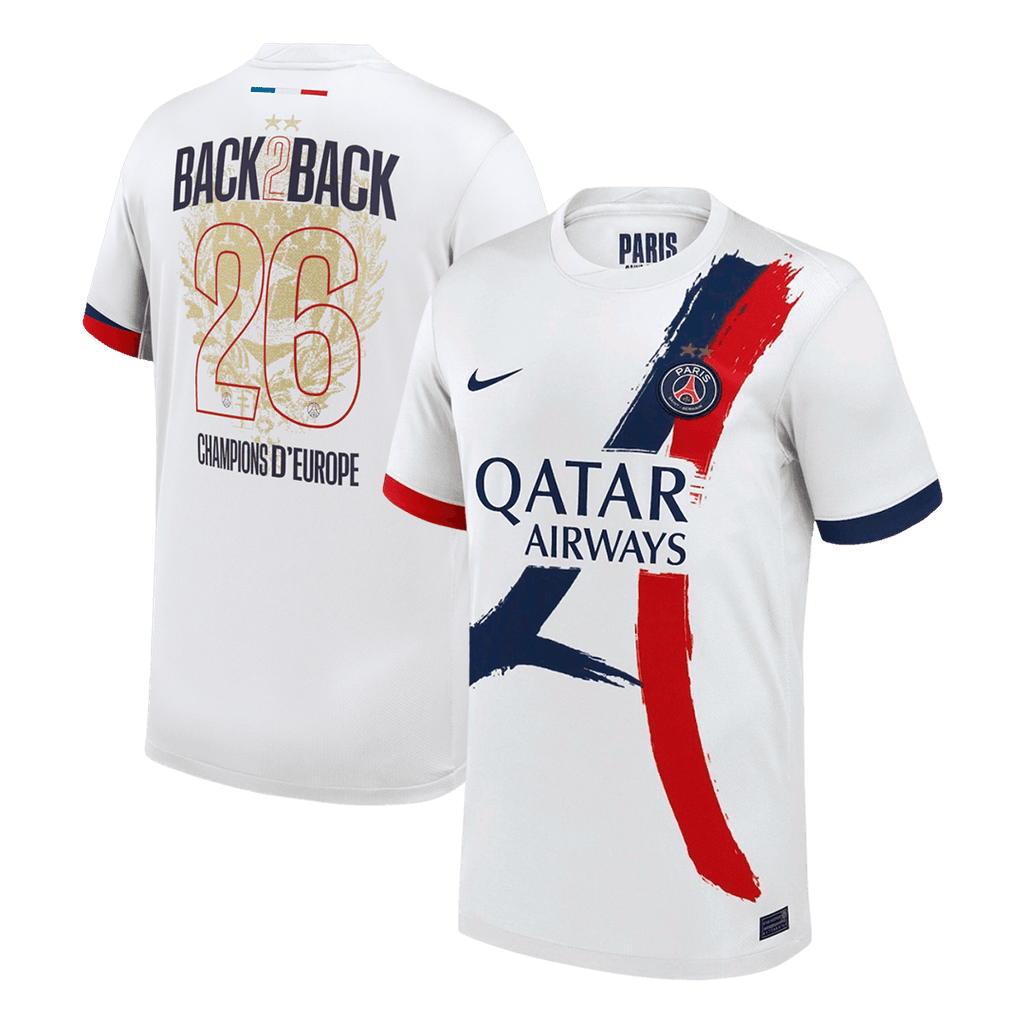 Champions of Europe #26 PSG Away Jersey 2025/26