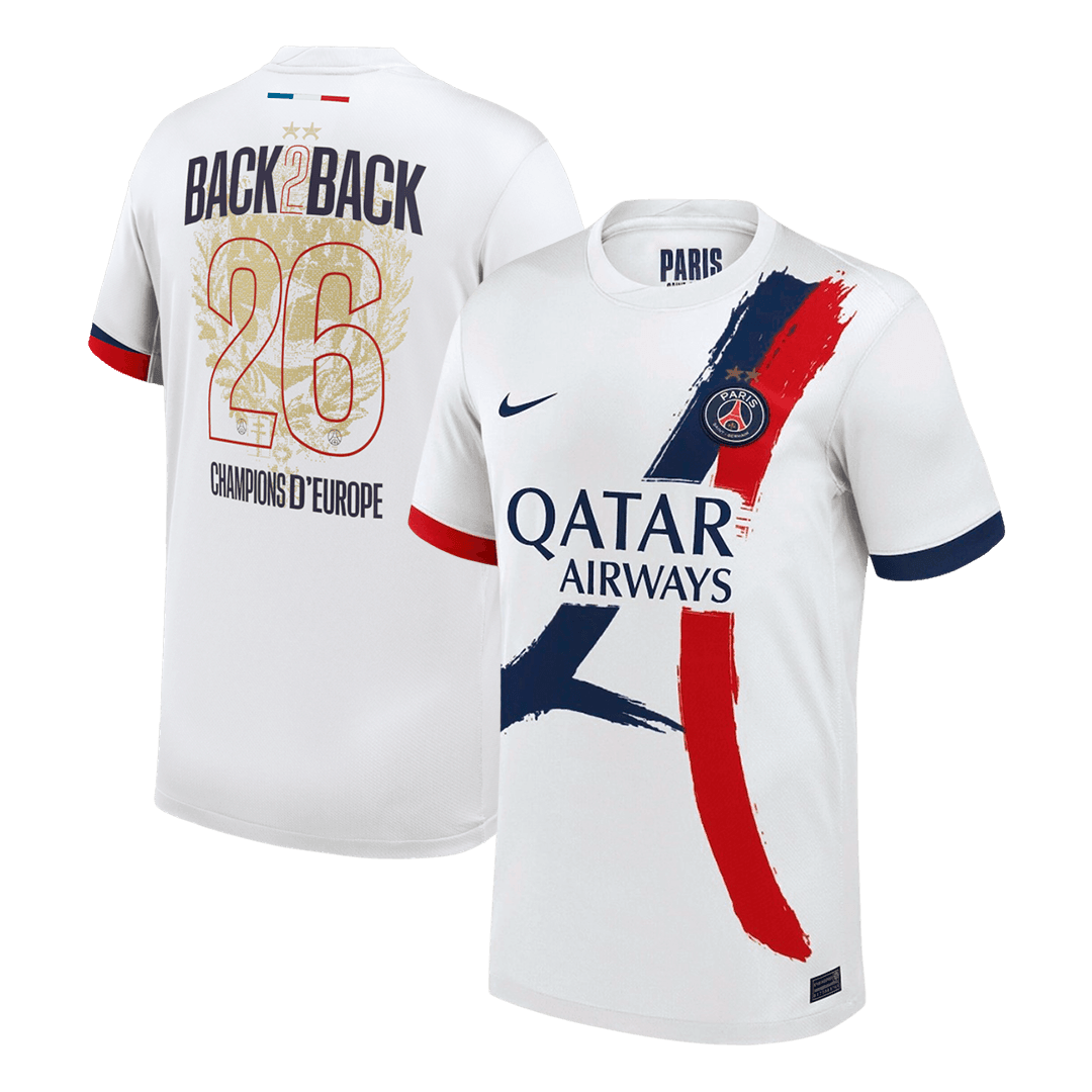 Champions of Europe #26 PSG Away Jersey 2025/26