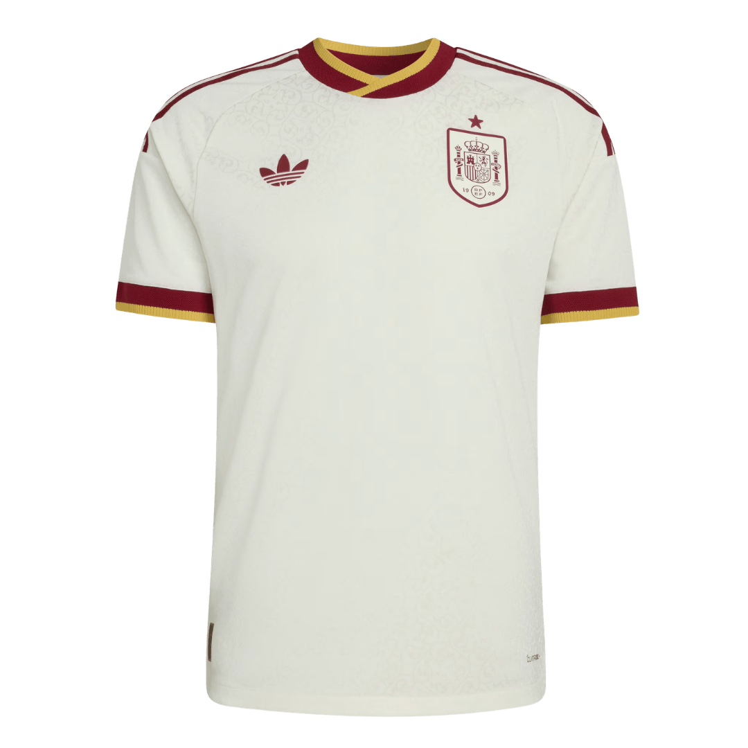 Player Version Spain Away Soccer Jersey World Cup 2026 White