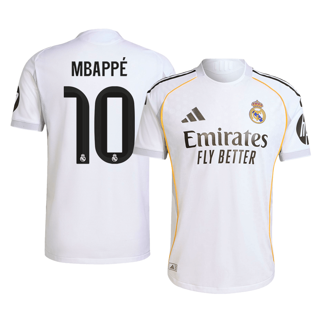 Real Madrid 2025/26 Home Soccer Jersey - MBAPPÉ #10